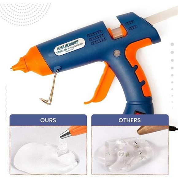 Gluerious Dual Temp Large Hot Glue Gun Kit with 15 Hot Glue Sticks for Crafts - Picture 6 of 6